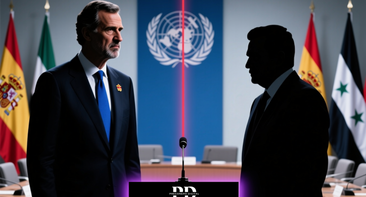 Rey Felipe VI y Ahmad al-Sharaa en foro internacional - polémica diplomática Siria